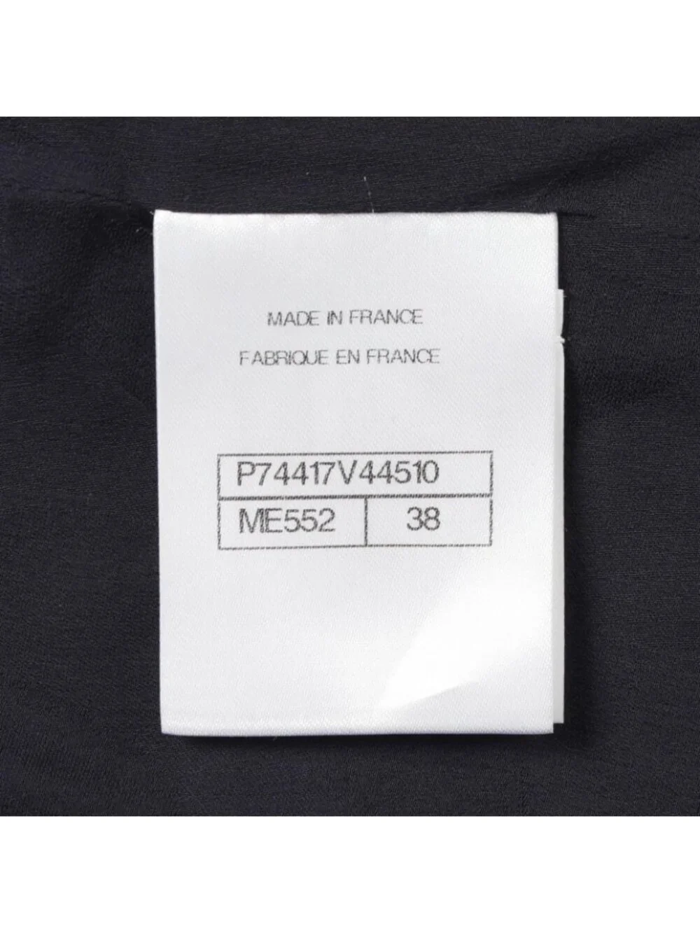 Chanel Collarless Jacket CC Logo Button Double Breasted Tweed Cotton